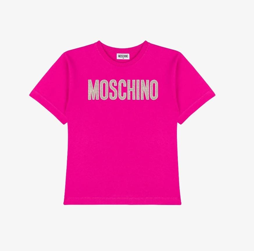 Moschino Tshirt Logo Pink