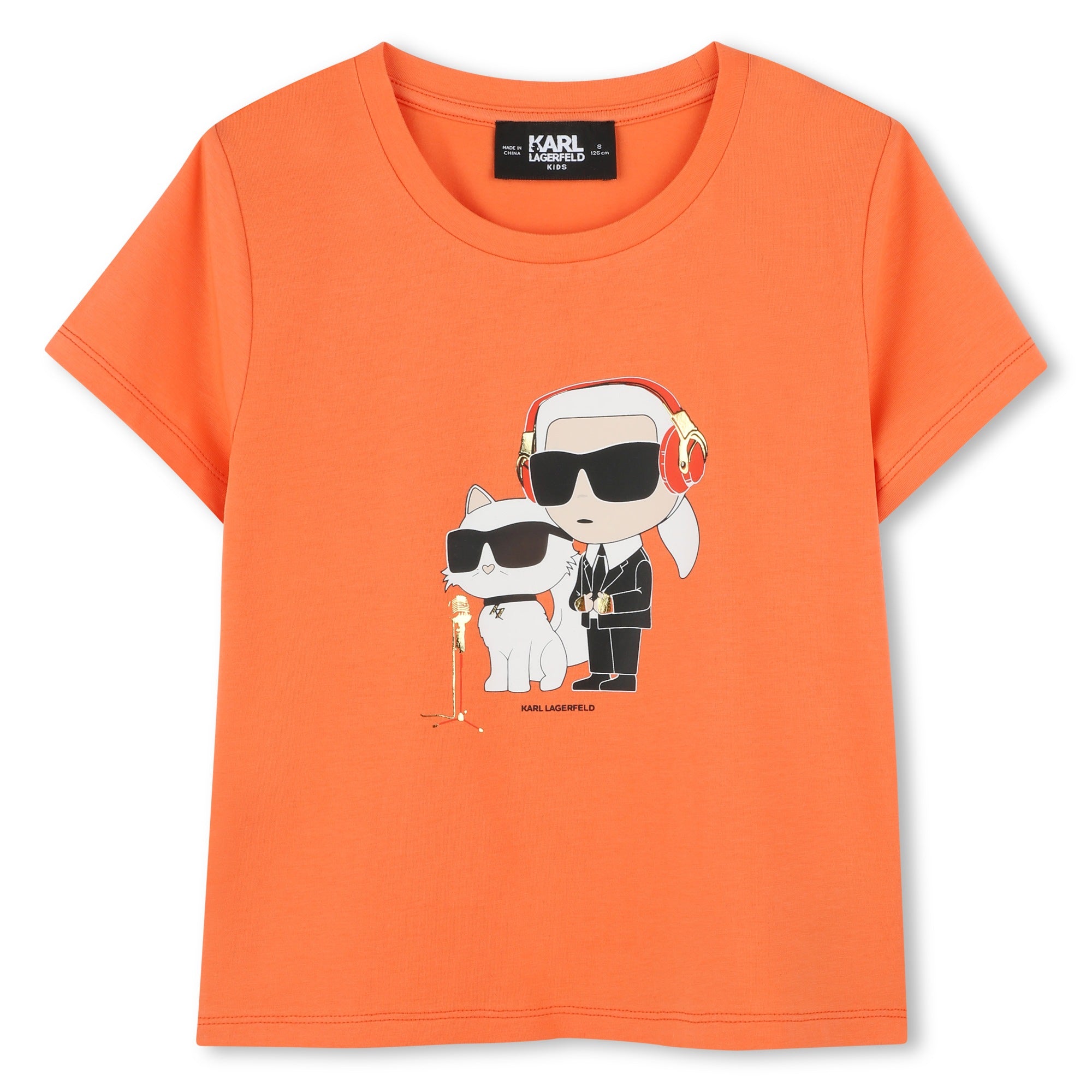 Karl Lagerfeld Tshirt Choupette Orange