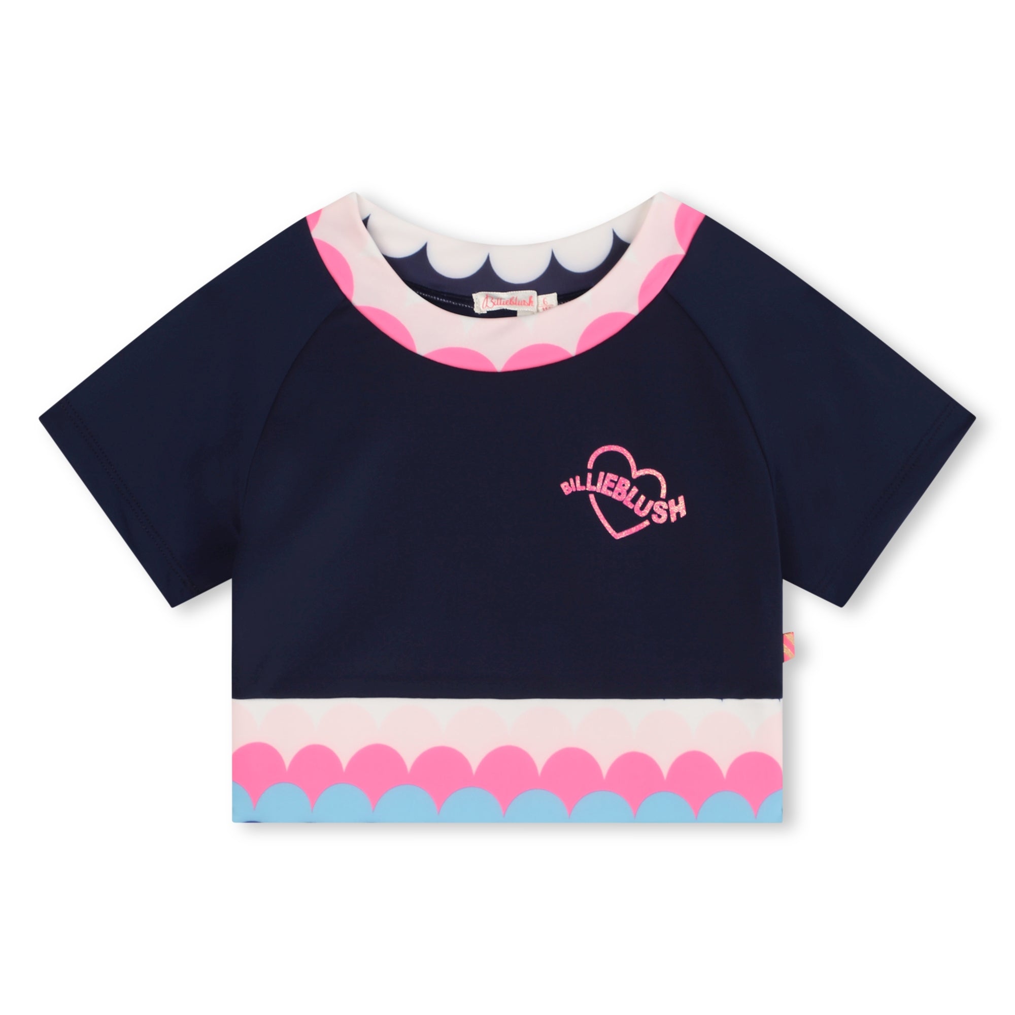 Billieblush Tshirt Heart Logo Navy