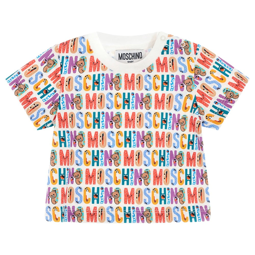 Moschino Tshirt Mono Logo Multi