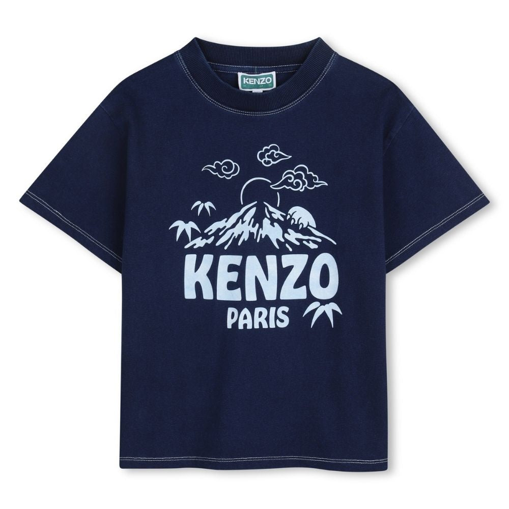 Kenzo Tshirt Logo Blue