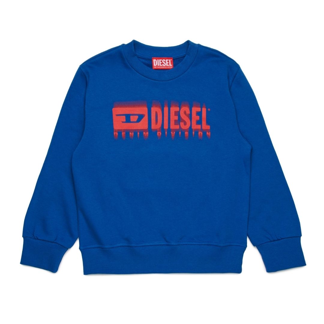 Diesel Sweater Bold Logo Blue