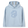 Boss Sweater Hooded Logo Blue