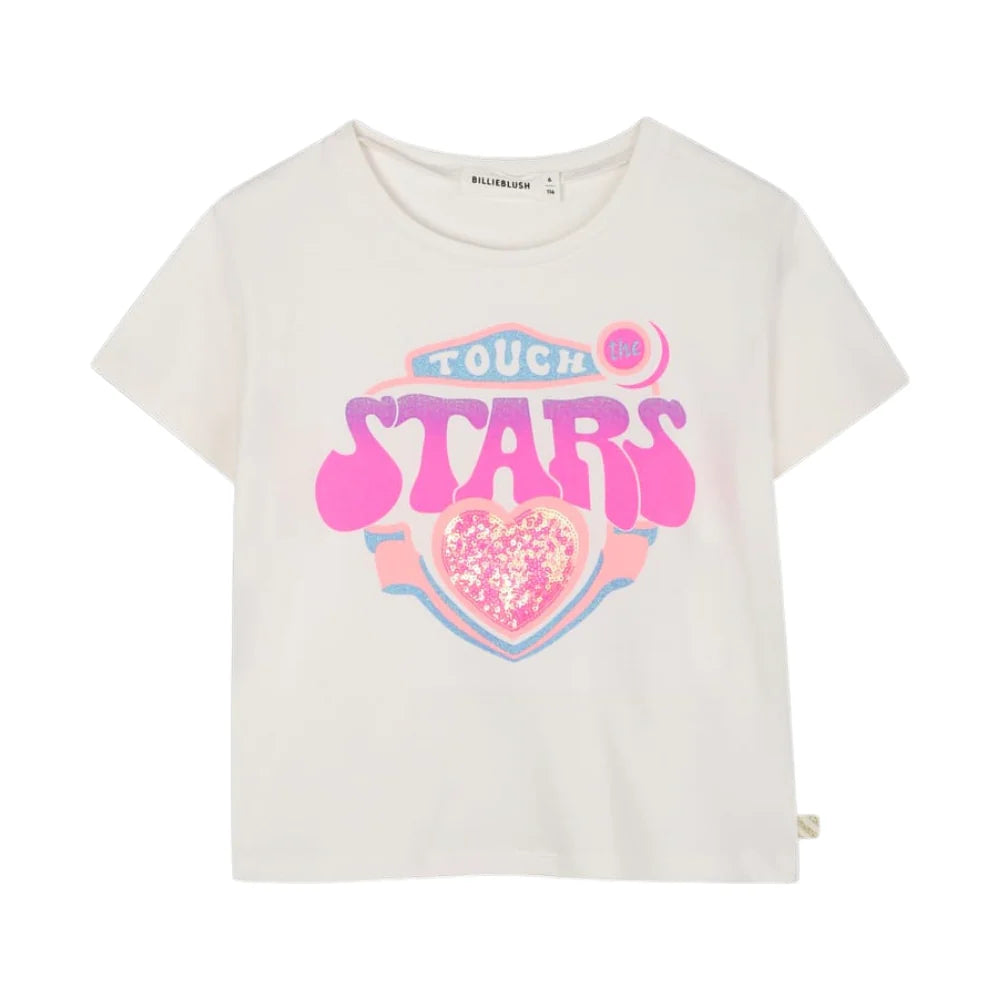 Billieblush Tshirt Stars Ivory