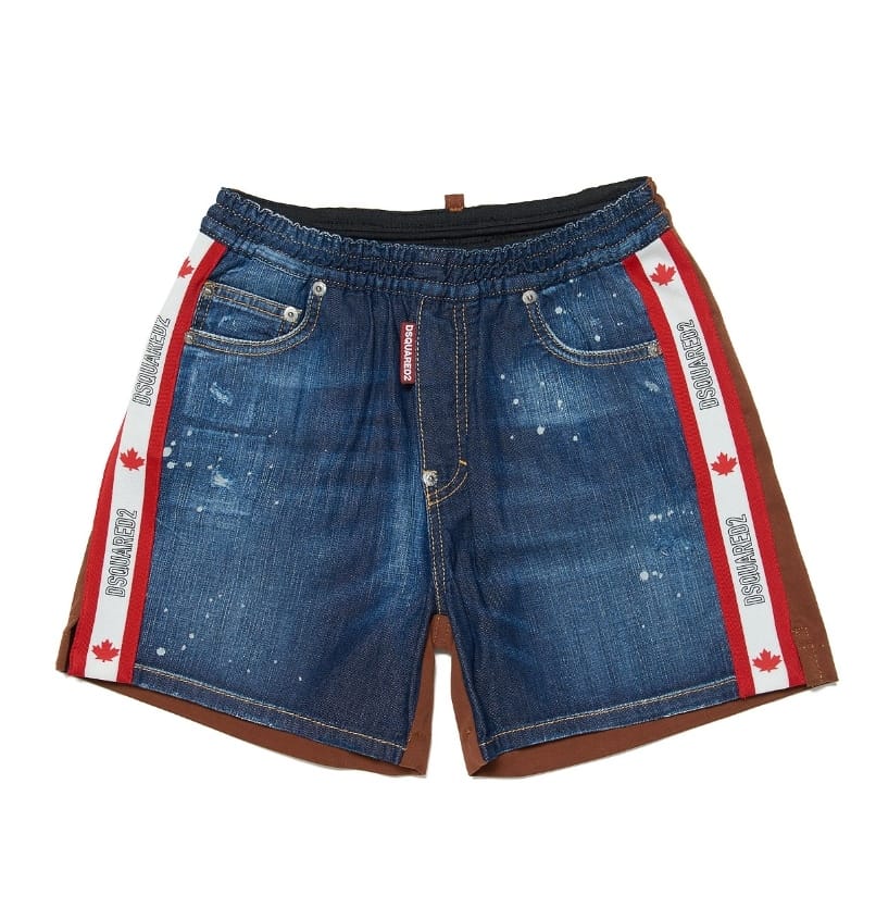 Dsquared2 Shorts Denim & Brown