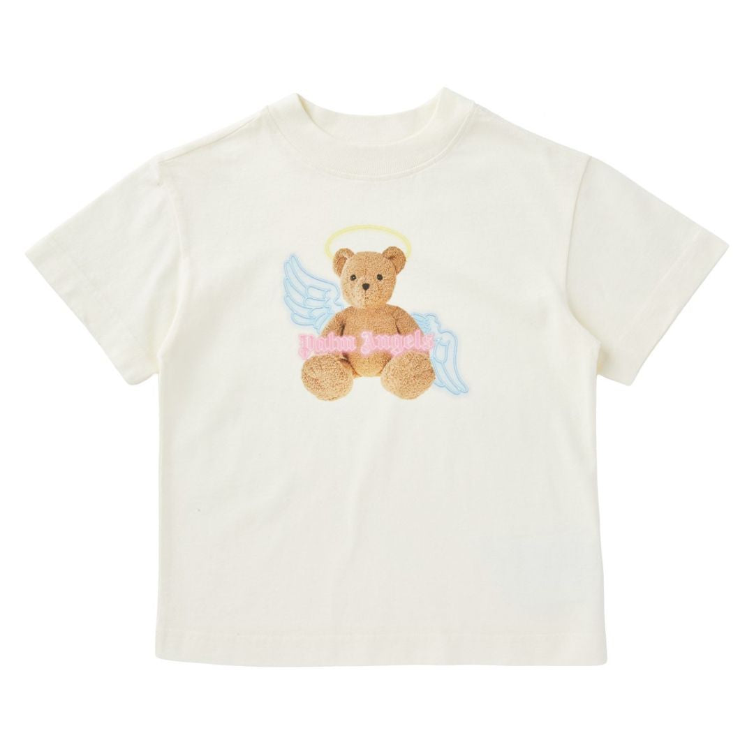 Palm Angels T-Shirt Angel Teddy Cream