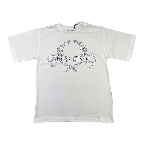 Moschino Tshirt Logo Offwhite