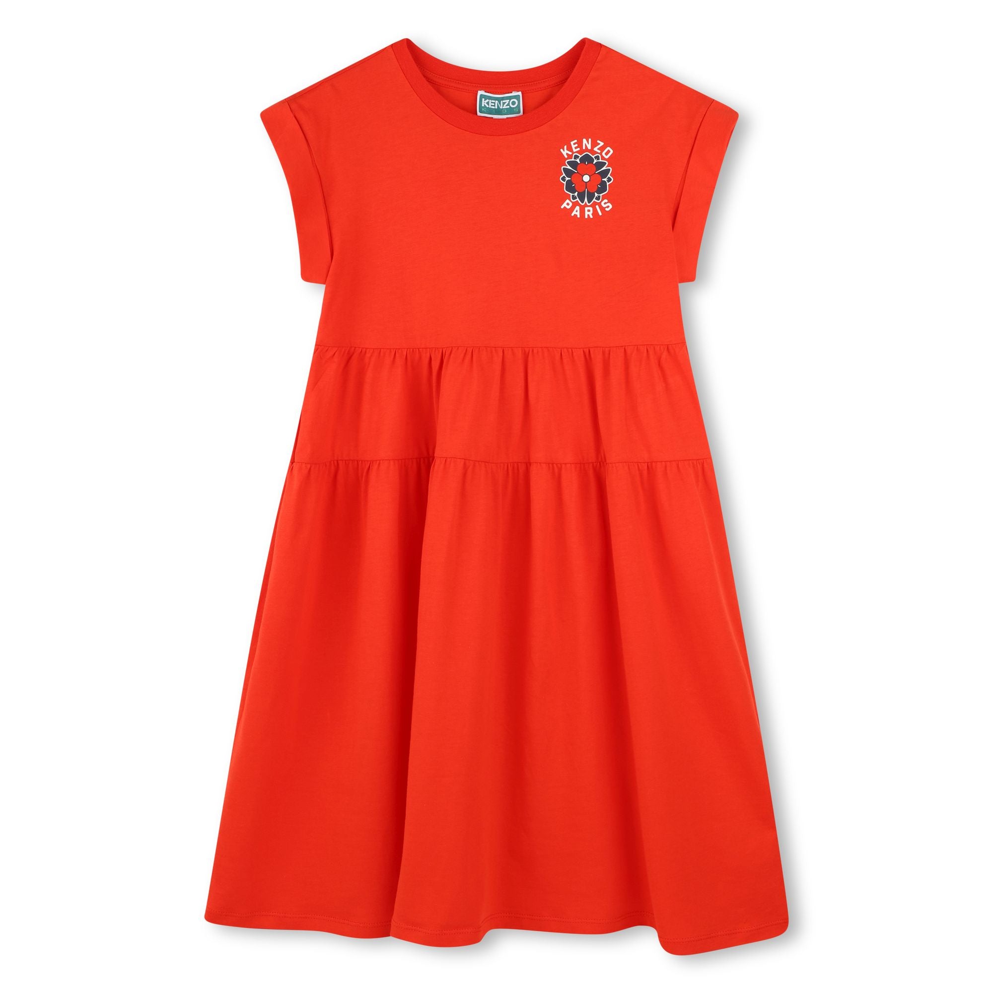 Kenzo Dress Flower Logo Red