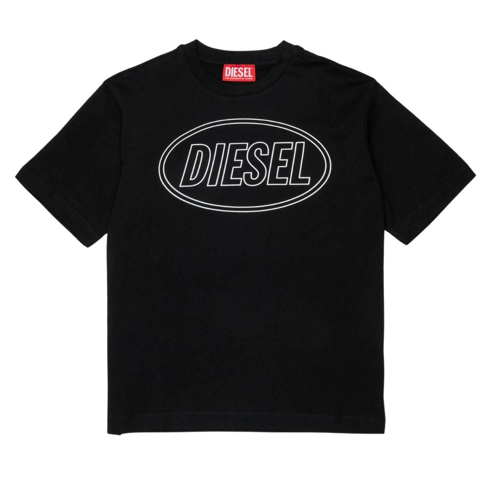 Diesel Tshirt Tcircle Logo Black