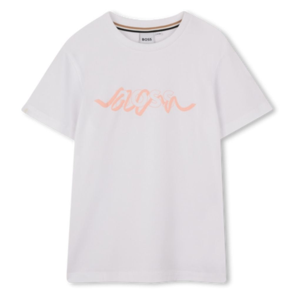 Boss Tshirt Logo Off White