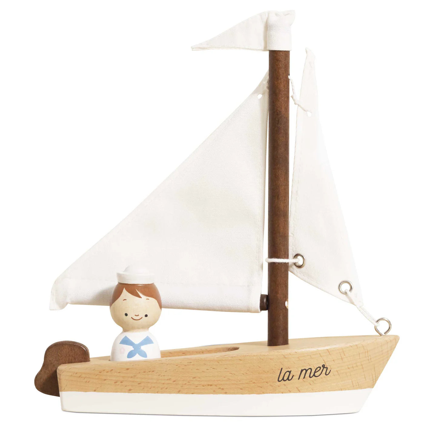 Le Toy Van Wooden Sailing Boat And Captain
