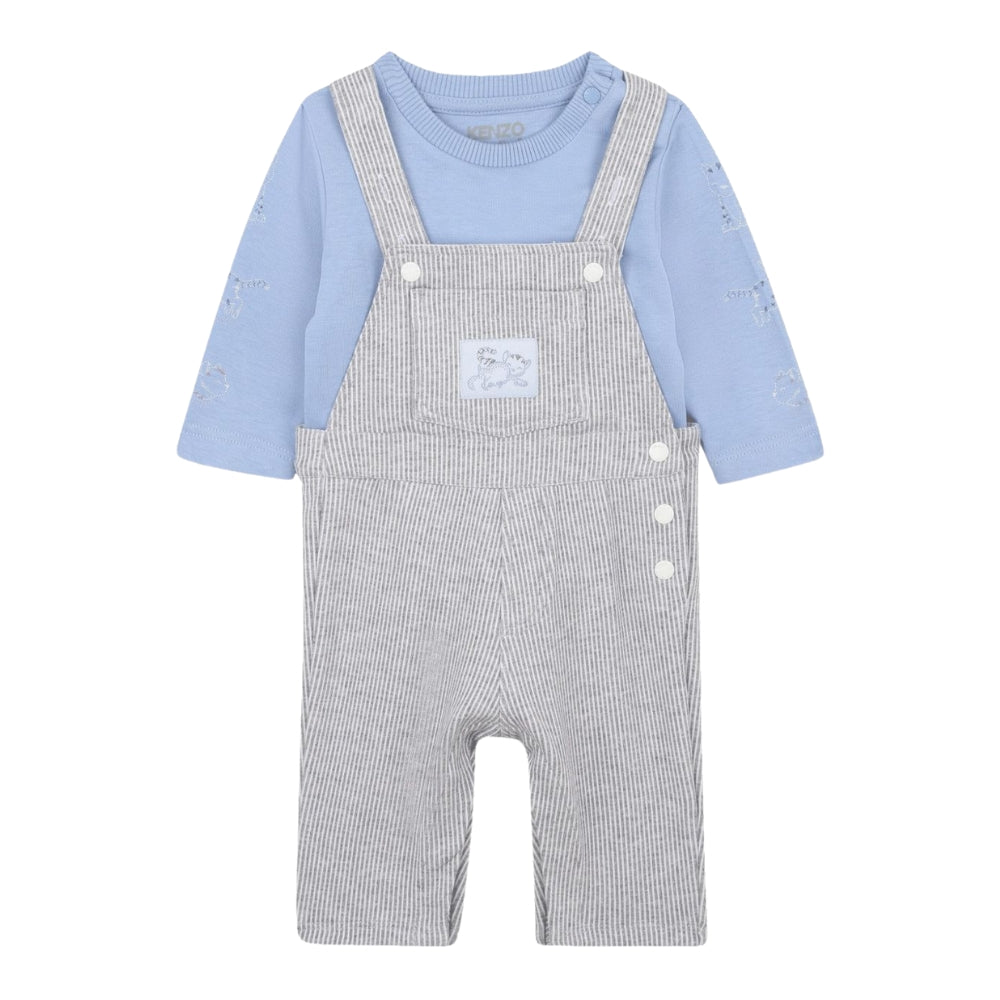 Kenzo Dungaree+Tshirt Blue