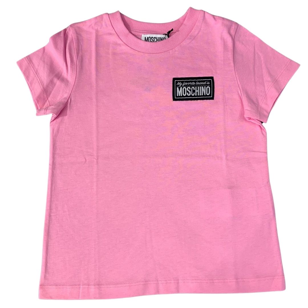 Moschino Tshirt Logo Pink