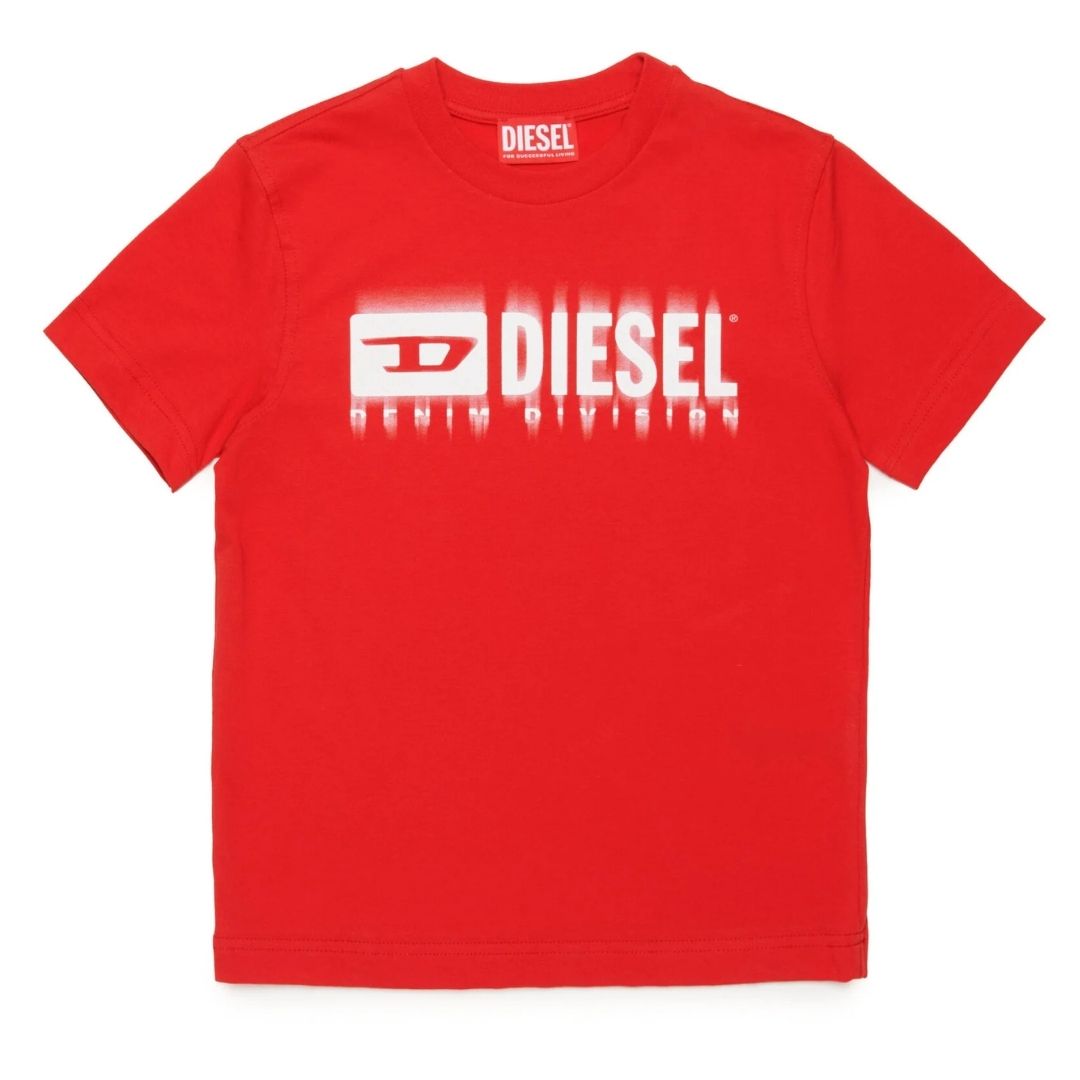 Diesel T-Shirt Bold Logo Red