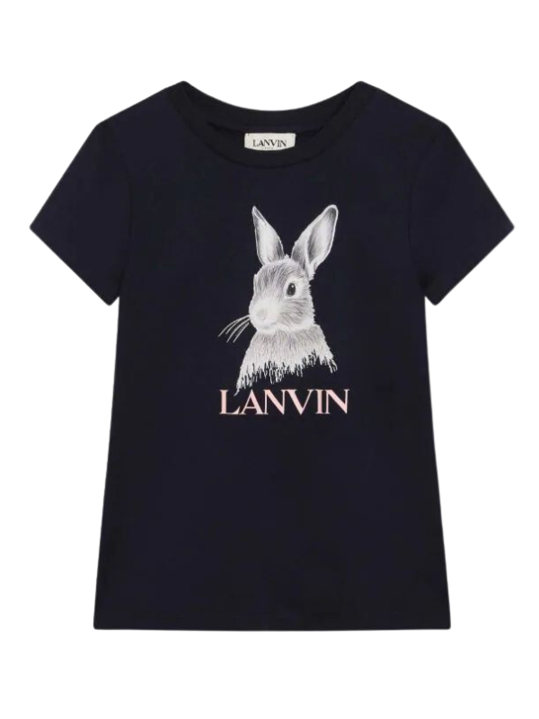 Lanvin T-Shirt Rabbit Navy Blue