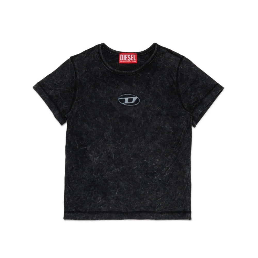 Diesel Tshirt Tippy Logo Black