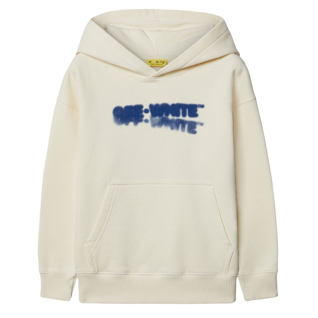 Off White Sweater Double Logo White