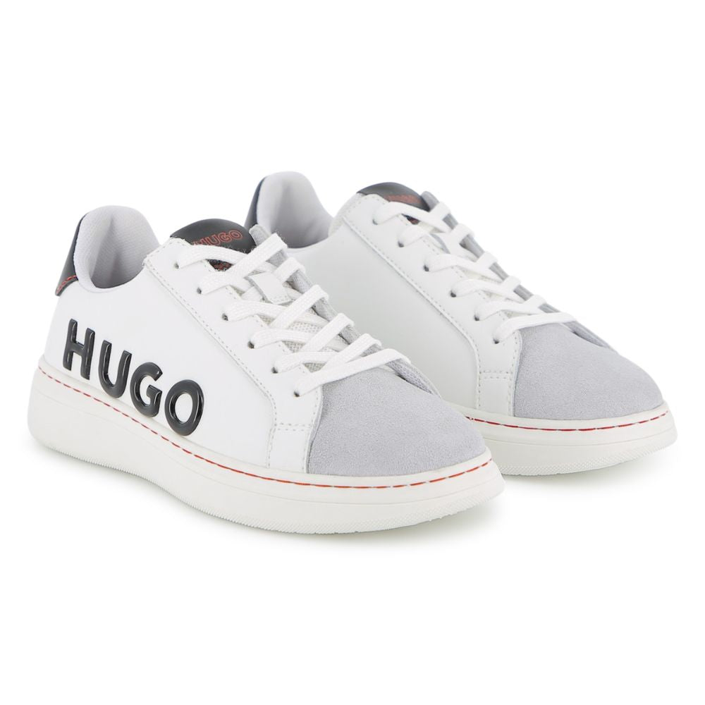 Hugo Sneaker Side Logo White