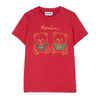 Moschino T-Shirt Twin Bear Red