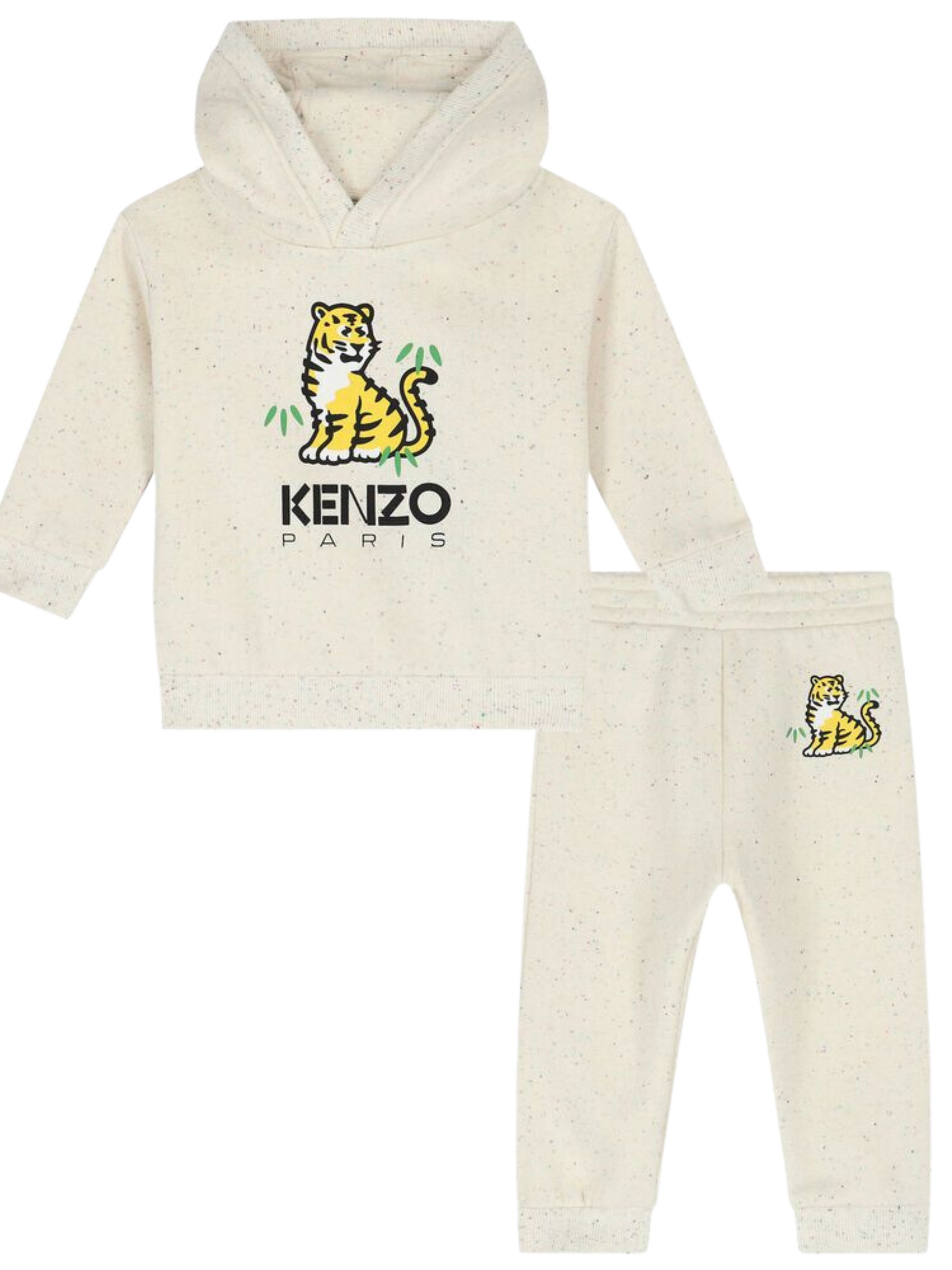 Kenzo Trackset Tiger Logo Ivory