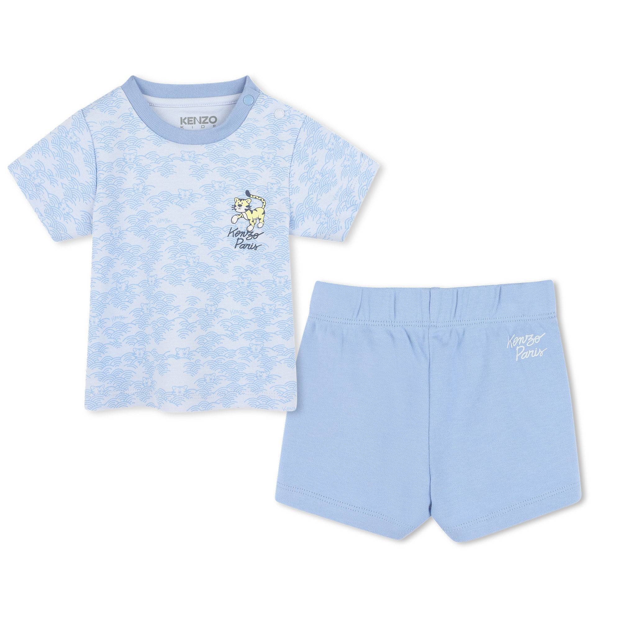 Kenzo Tshirt And Shorts Set Blue