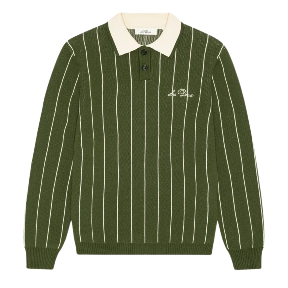 Les Deux Golfer Ls Signature Knitted Green