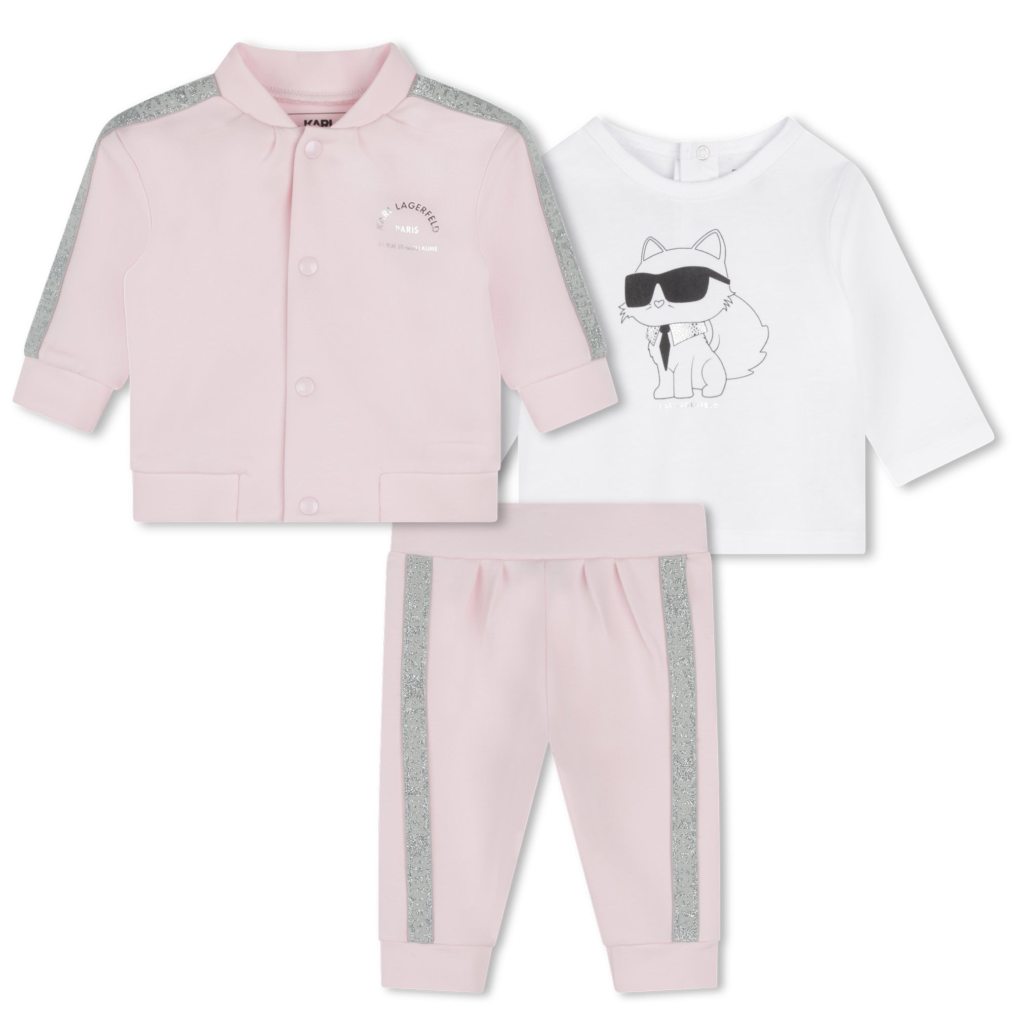 Karl Lagerfeld  Tracksuits Logo Pink