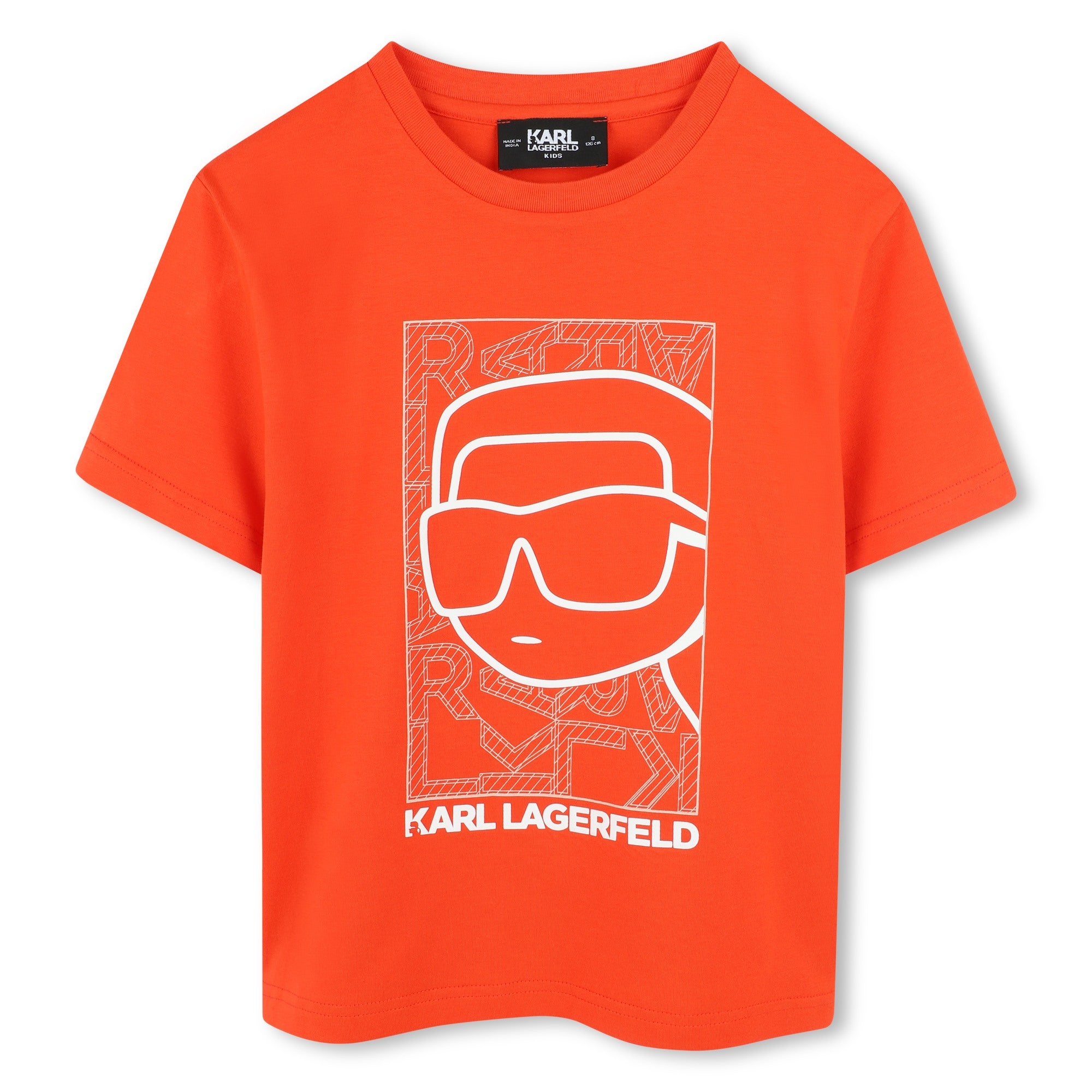 Karl Lagerfeld Tshirt Graphic Orange