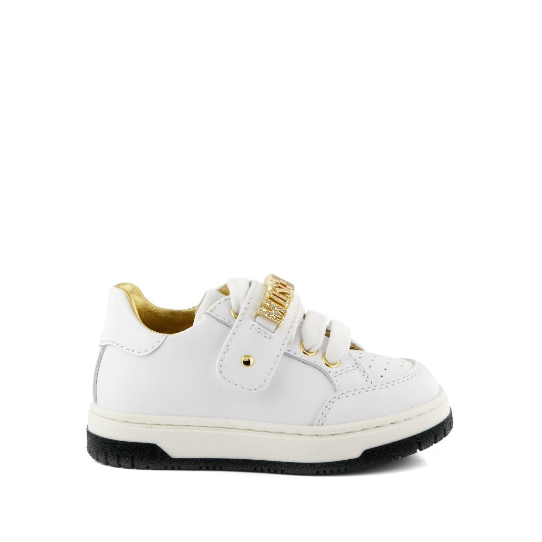 Moschino Sneaker Gold Logo White