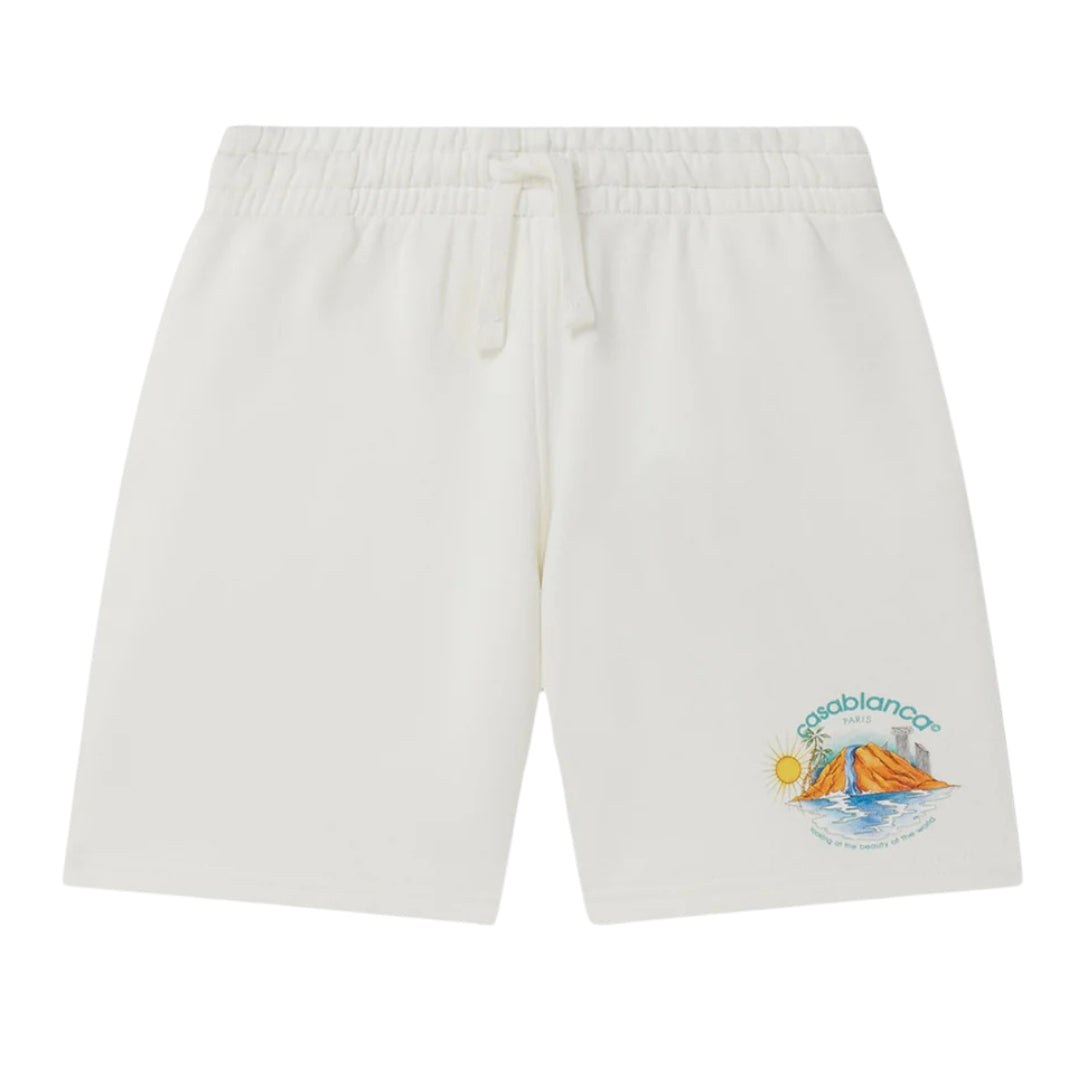 Casablanca Shorts Logo White