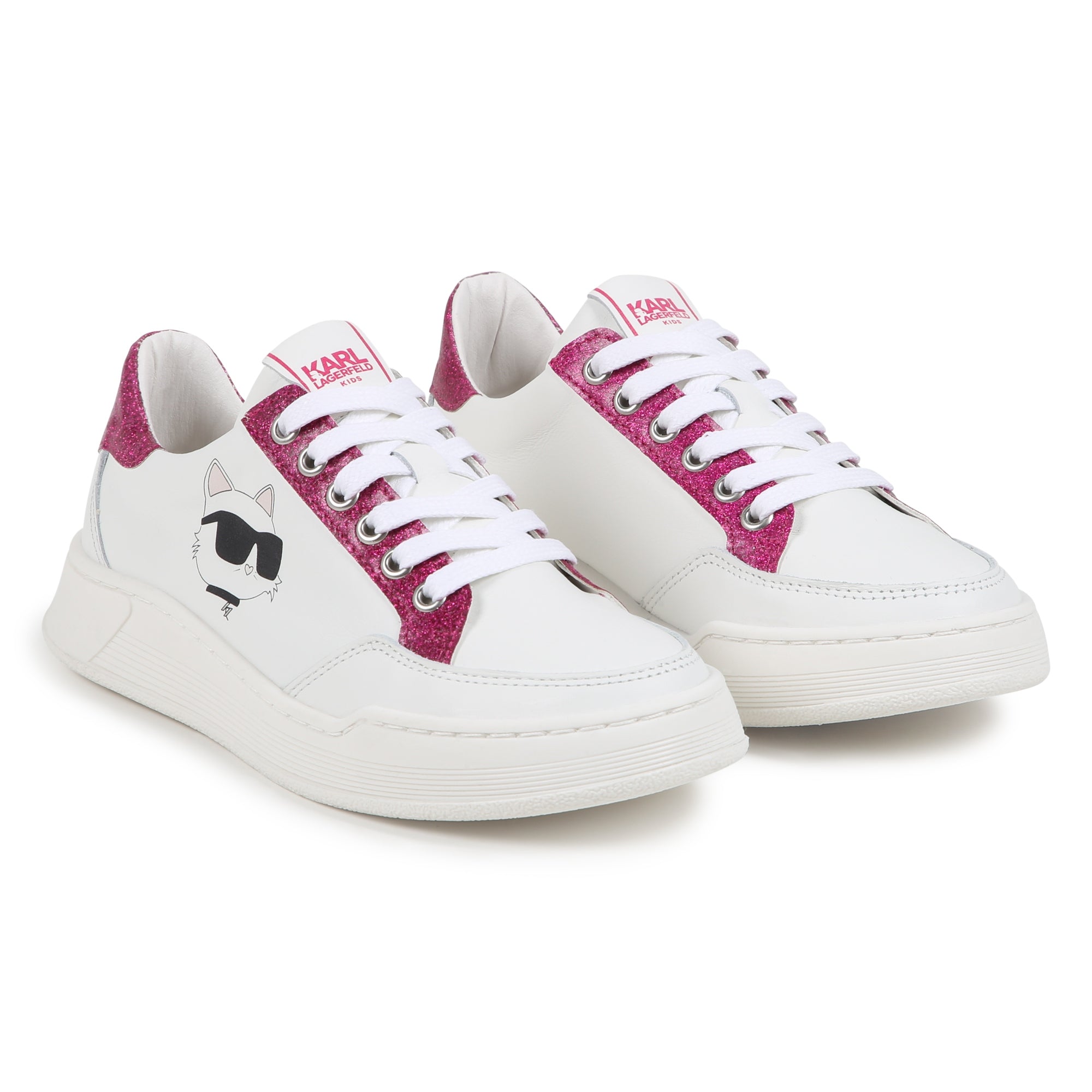 Karl Lagerfeld Sneakers Kl33 Logo White-Pink