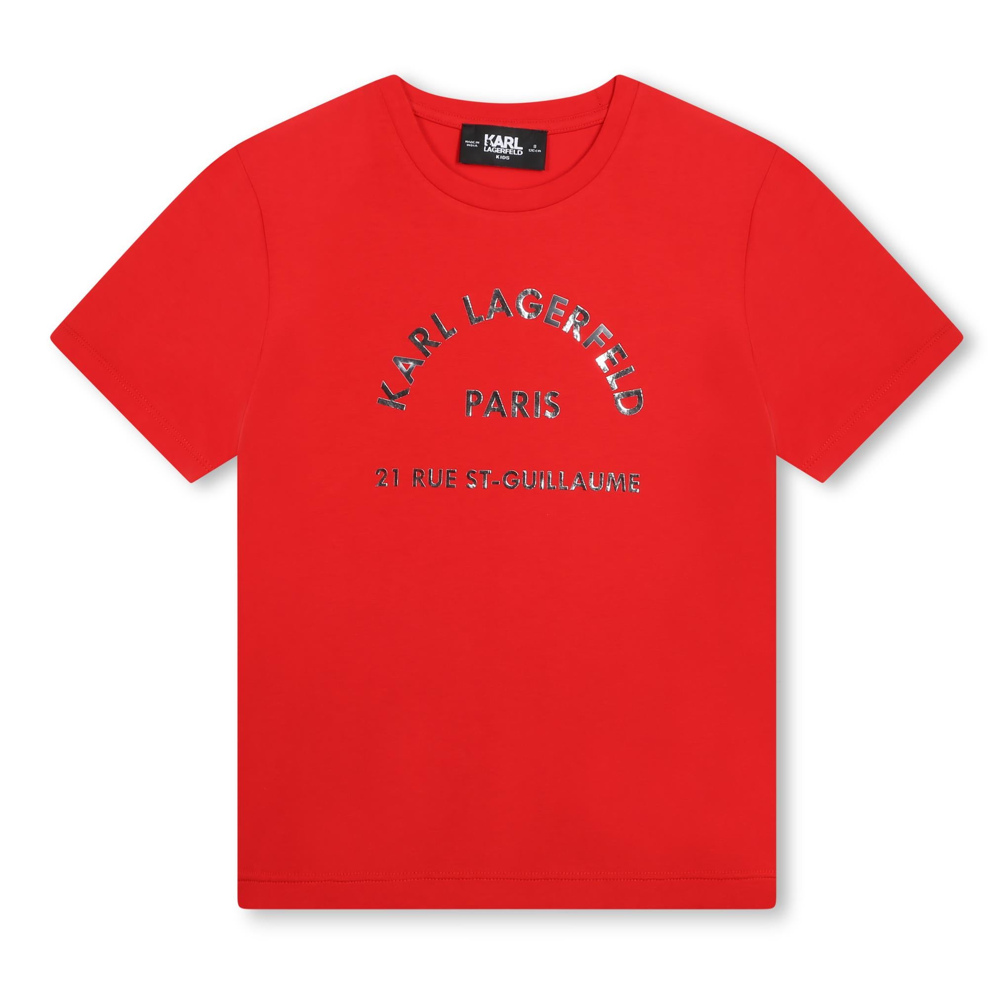 Karl Lagerfeld T-Shirt Midnight Paris Red