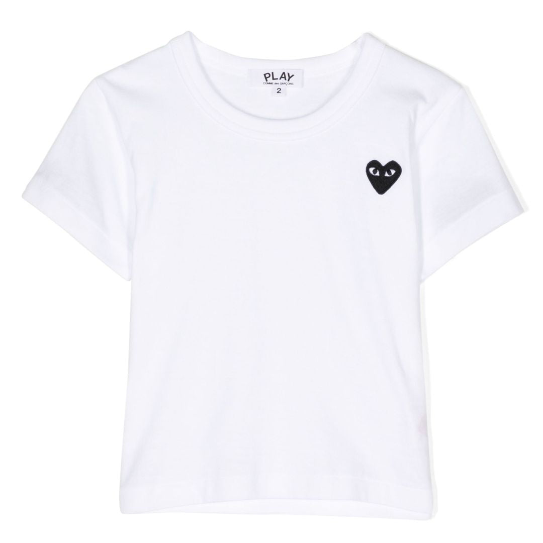 Commes Des Garcons T-Shirt Corner Black Heart White