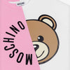 Moschino T-Shirt Teddy Pink-White