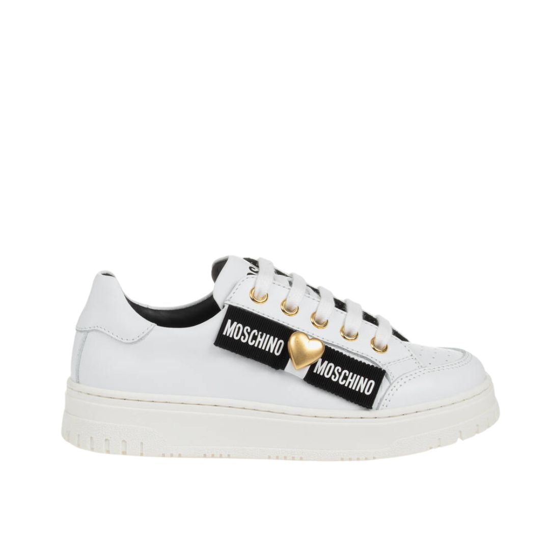 Moschino Sneaker Heart Logo White