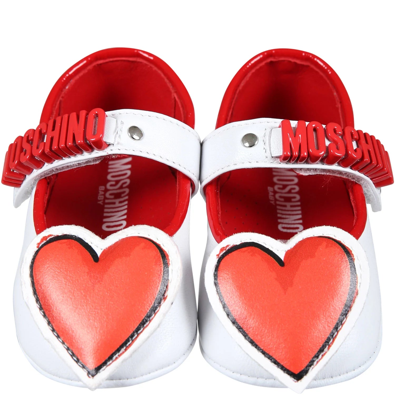 Moschino Infant Shoe Red White