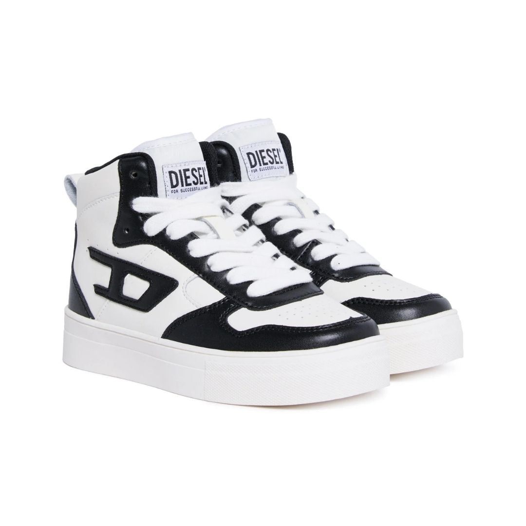 Diesel Boot Logo Black-White