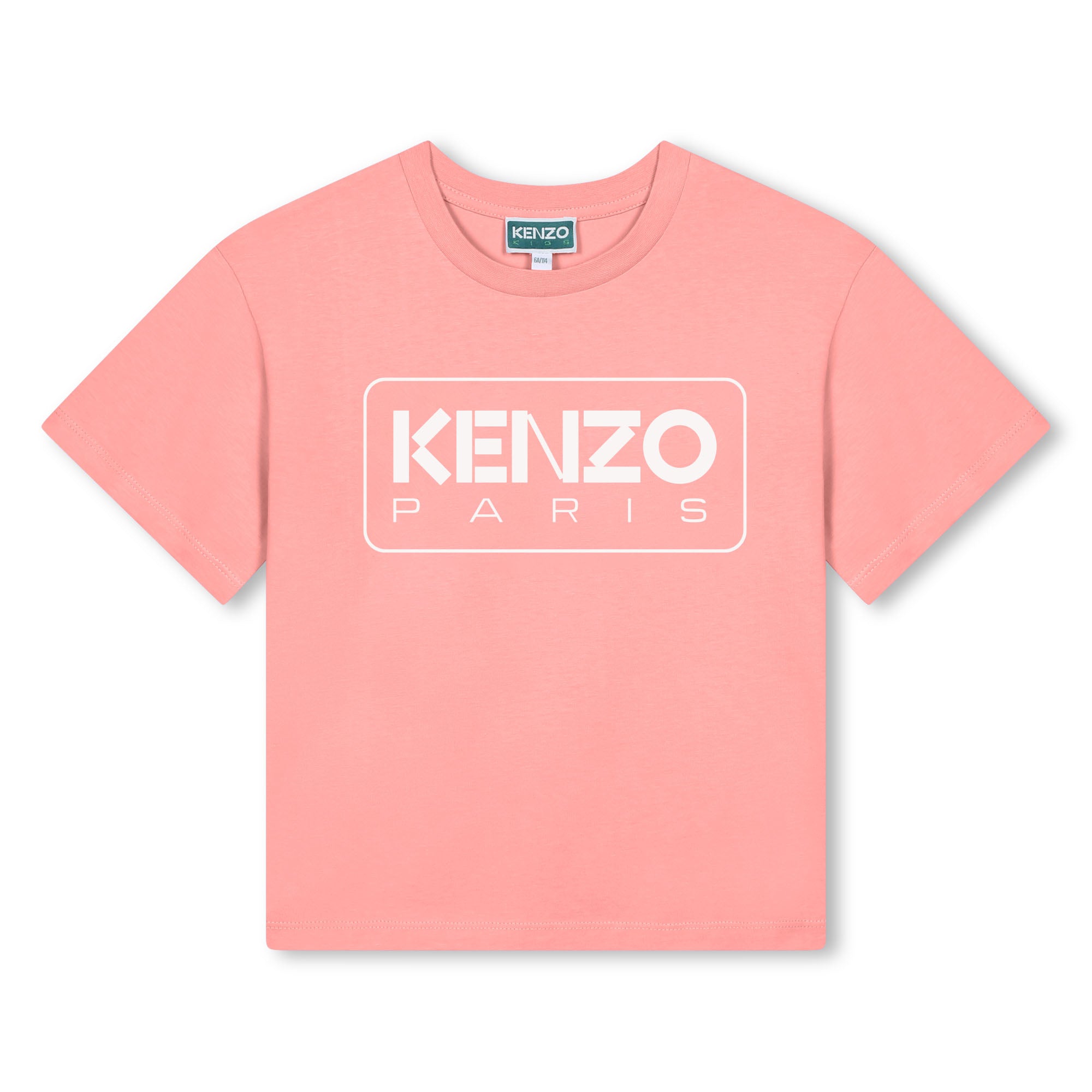 Kenzo Tshirt Logo Block Pink