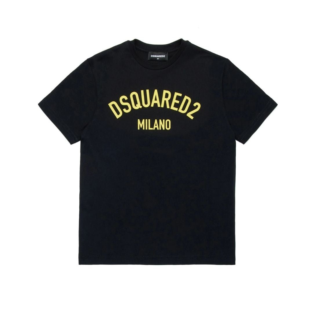 Dsquared2 T-Shirt Milano Black-Yellow