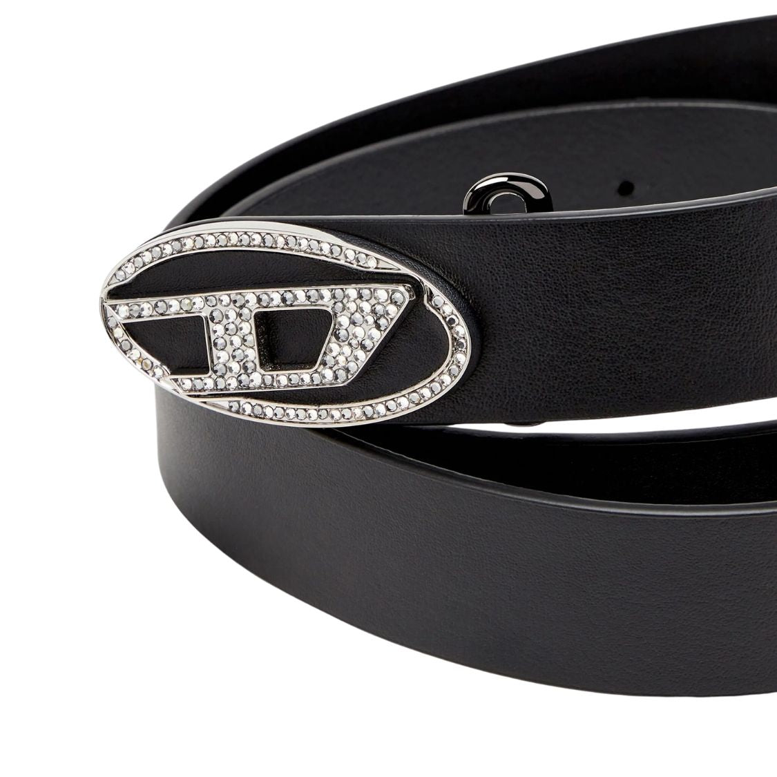 Diesel Belt Logo Black