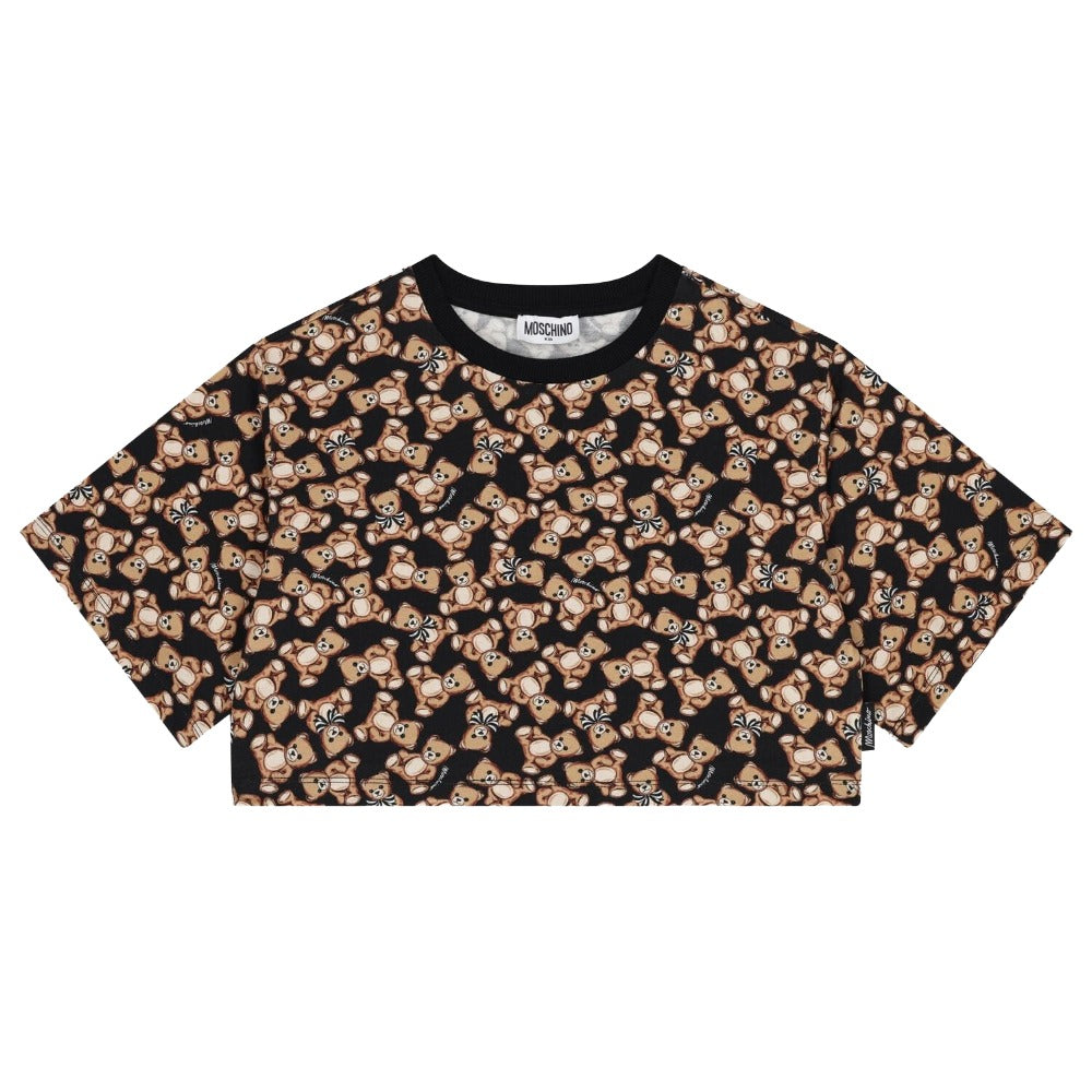 Moschino Tshirt Allover Print Multi