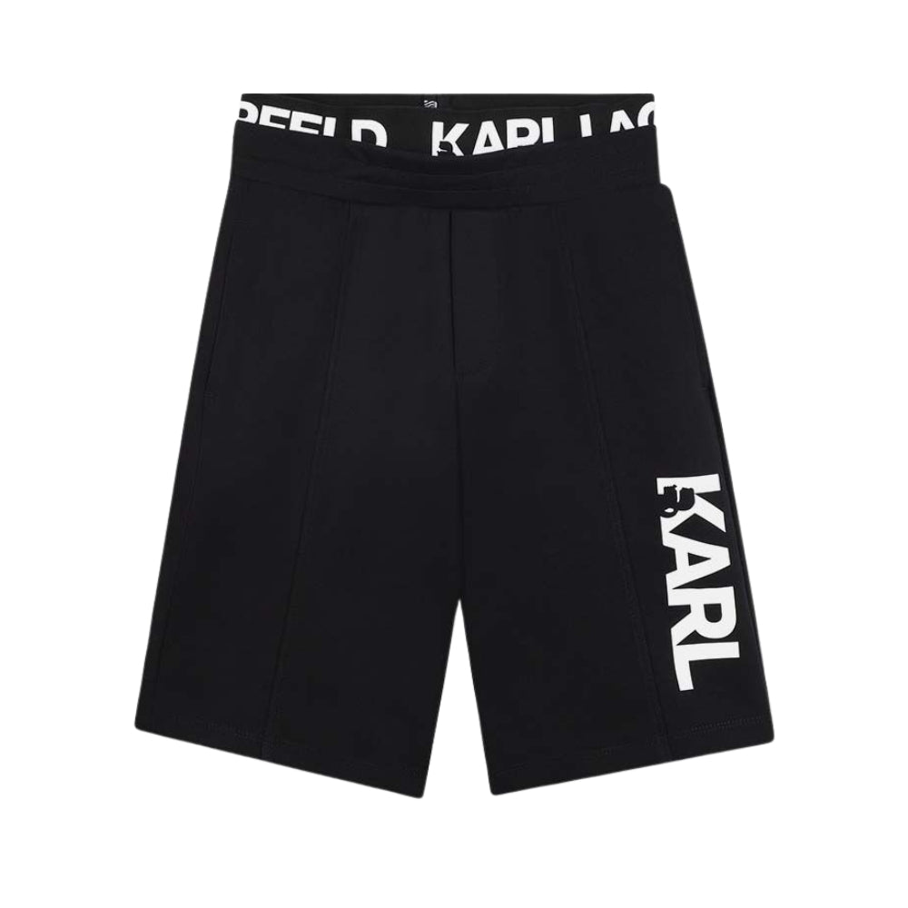 Karl Lagerfeld Shorts Bermuda Logo Black