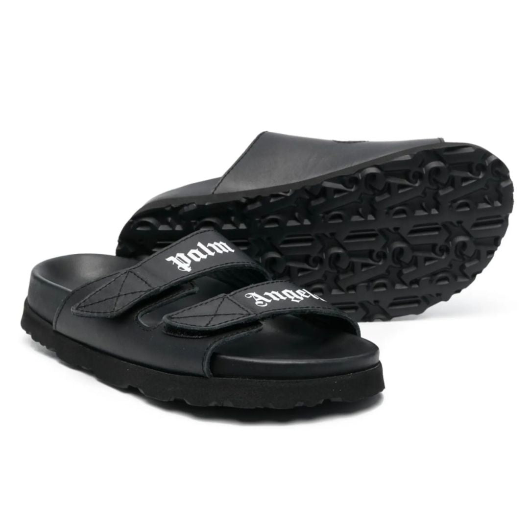 Palm Angels Sandals Black-White