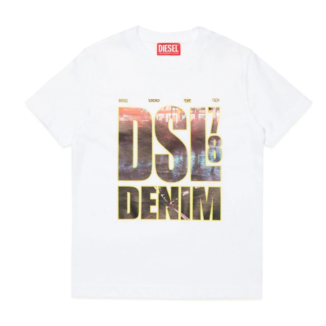 Diesel T-Shirt Bold Logo White