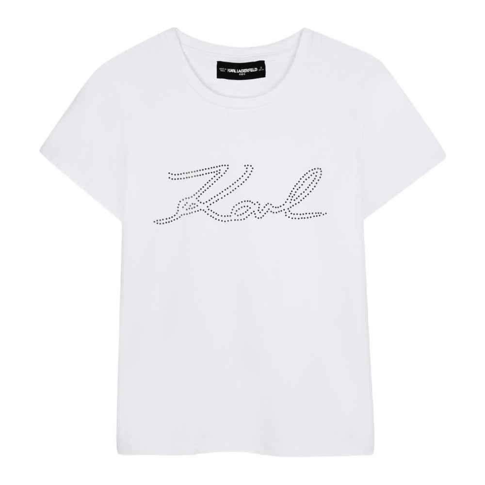Karl Lagerfeld Tshirt Short Sleeve Logo Offwhite