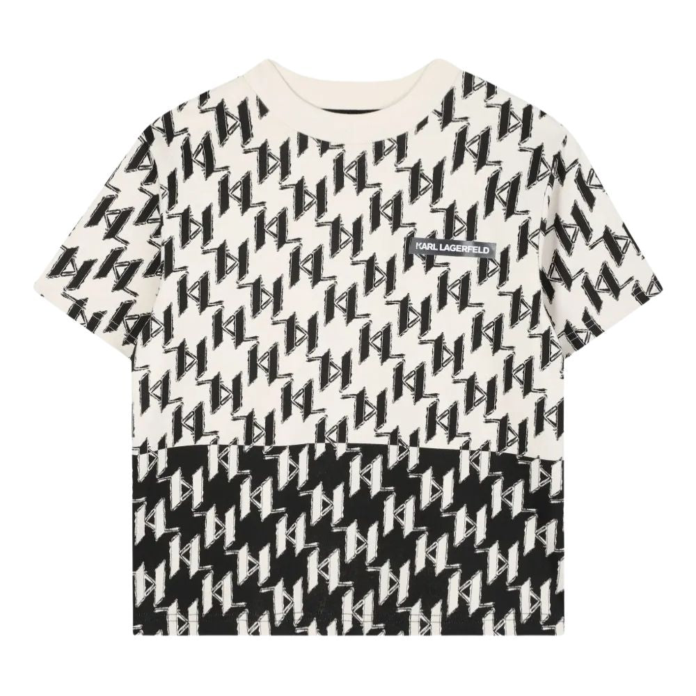 Karl Lagerfeld T-Shirt Aop Black-Stone