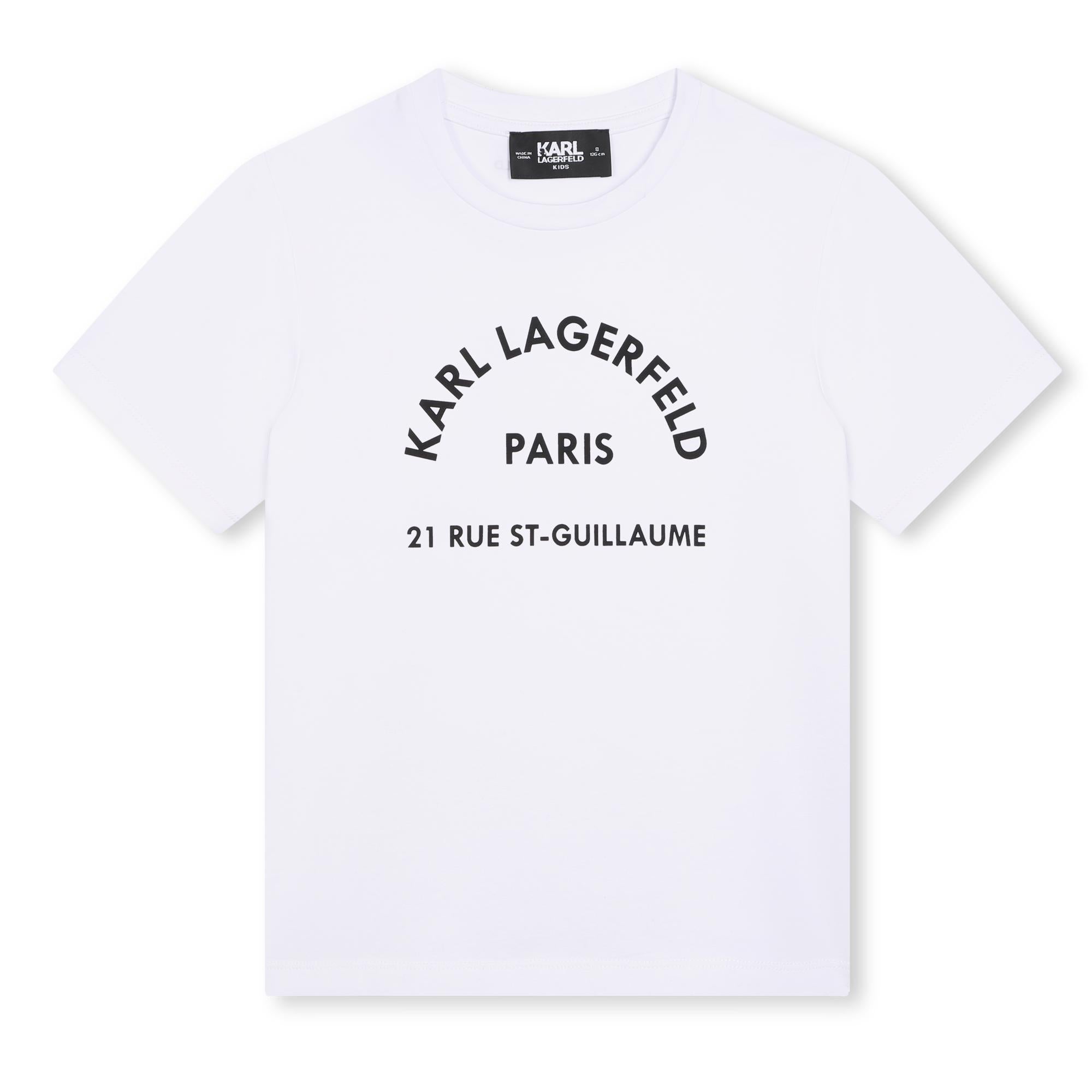 Karl Lagerfeld T-Shirt Midnight Paris White