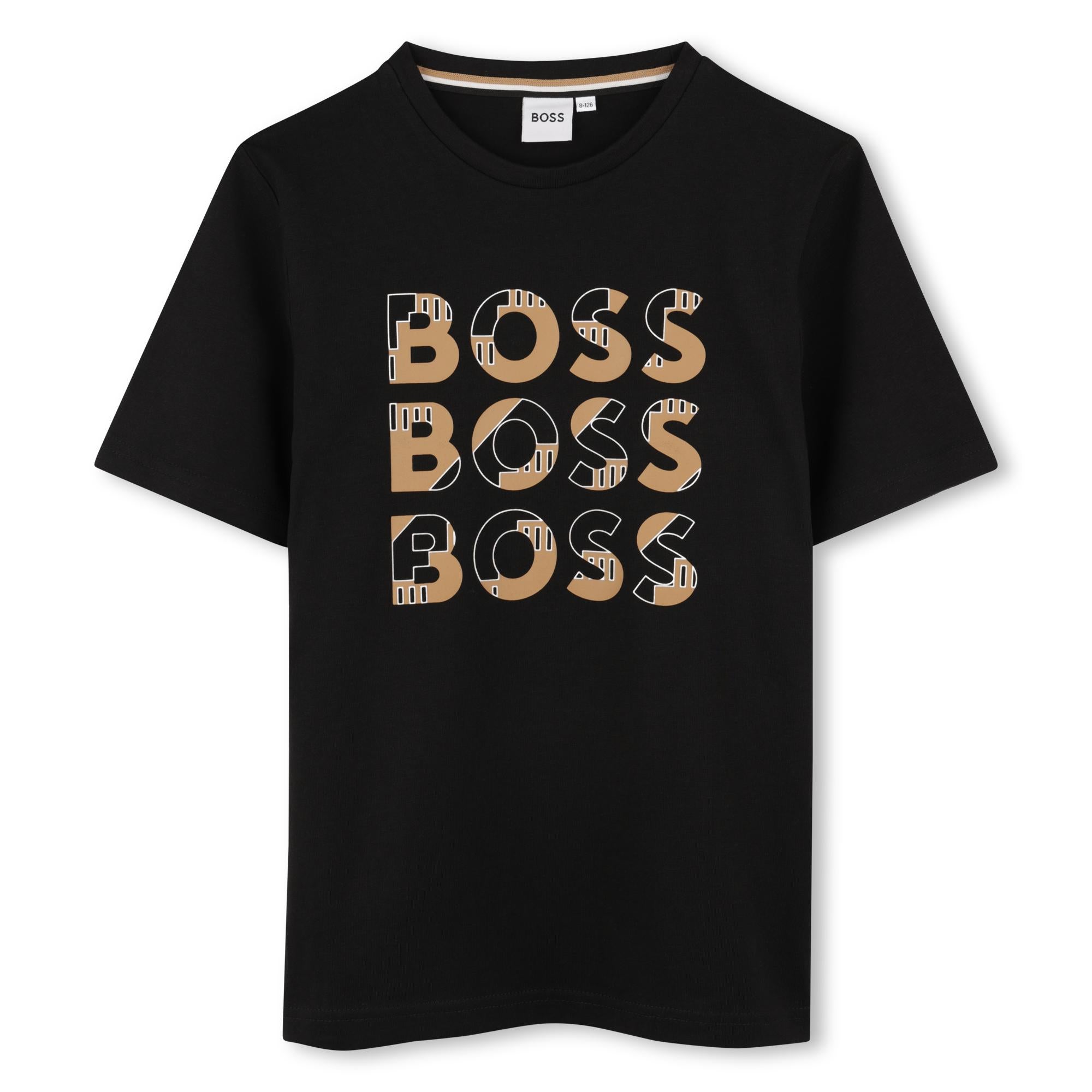 Boss  Tshirt Multi Logo Black