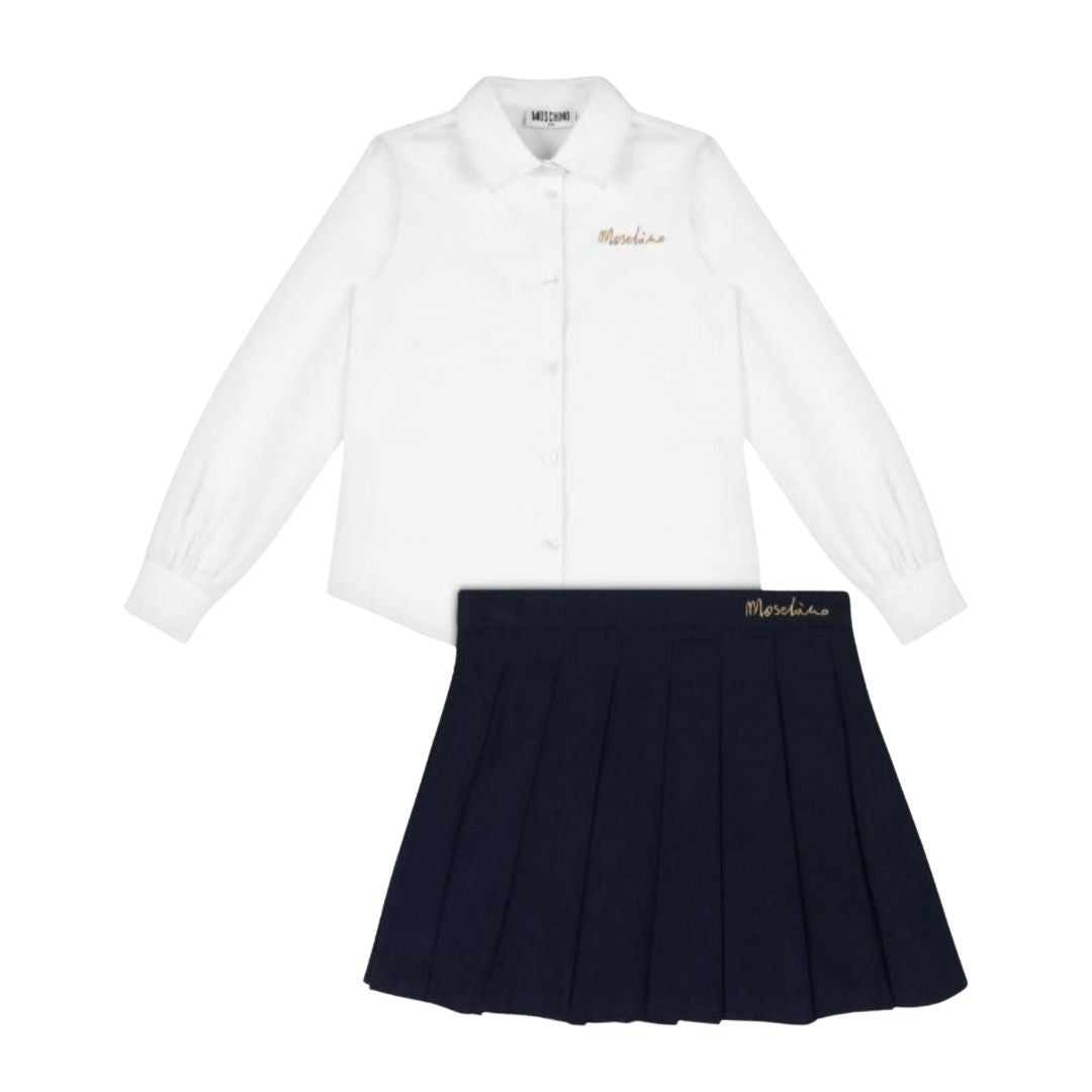 Moschino  Set Shirt & Skirt White-Black