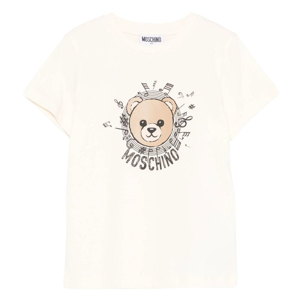 Moschino Tshirt Graphic Print Offwhite